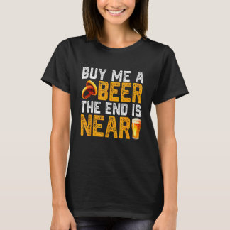 お酒を買ってくれ!おもしろい独身最後の宴会 婚約者へのプレゼント Tシャツ