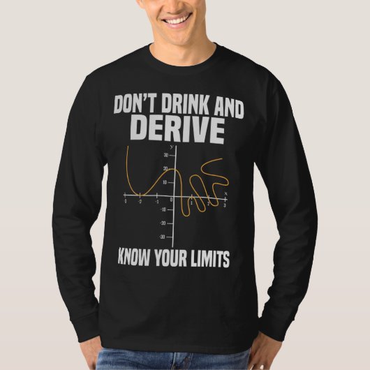 お酒を飲みながらプログラミングしないで。自分の限界を知ろう Tシャツ (正面)