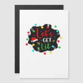 お酒を飲みながら楽しむクリスマスの面白いイルミネーション Let's Get Lit Funny C (正面/裏面)