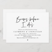 お酒を飲む前に、のリハーサル・ディ結婚ナーを作る 招待状 (正面/裏面)