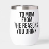 お酒を飲む理由で母さんに (背面)