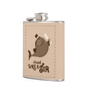 お酒を飲む フラスク (左)