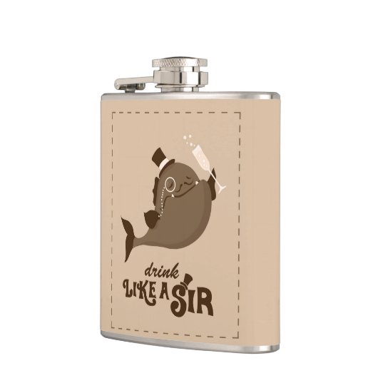 お酒を飲む フラスク (左)