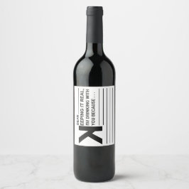 お酒を飲んでるだって… ワインラベル