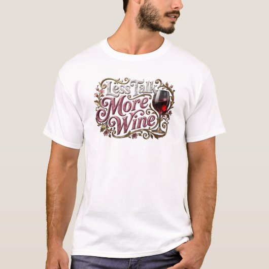 お酒を飲んで静かに過ごそう カスタム作成 Tシャツ (正面)