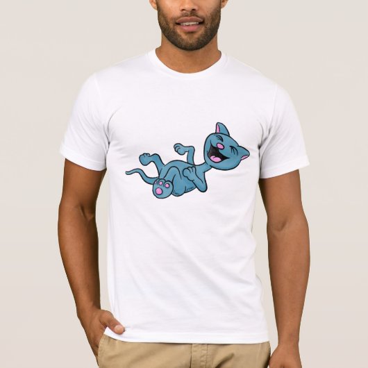 お金からのおもしろいな猫の漫画"KP"はおもしろいです Tシャツ (正面)