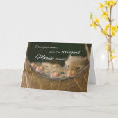 お金がおもしろい必要なドイツのことわざ カード (黄色い花)