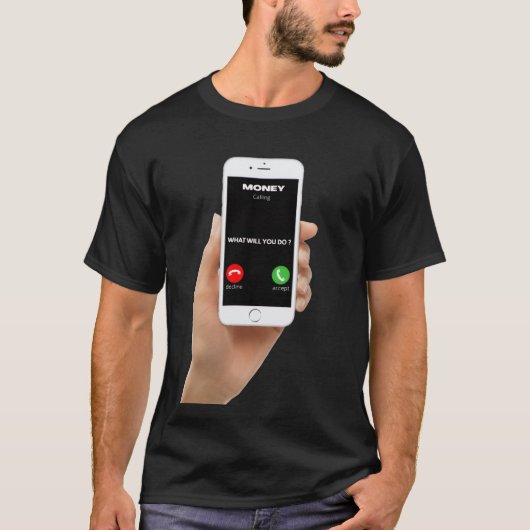 お金がかかってくるTシャツ Tシャツ (正面)