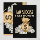 お金が入ってくる 招待状 (正面/裏面)