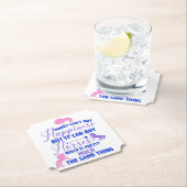 お金が馬買に紫のピンク ペーパーコースター (インサイチュ)