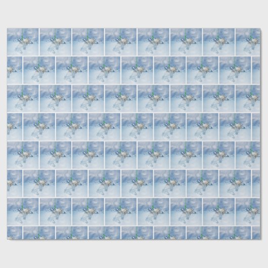 お金が魚の針にかかっている ラッピングペーパー (フラット)