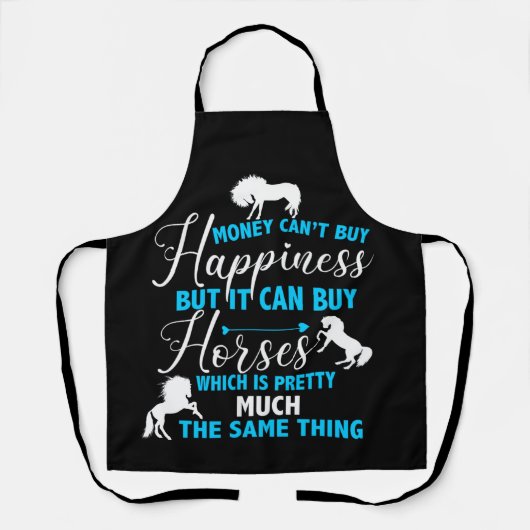 お金で馬を青く買う エプロン (正面)