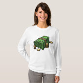 お金とコインの山 Tシャツ (正面フル)
