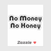 お金なし蜂蜜 シール (シート)