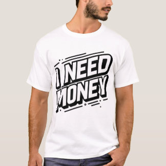 お金に困ってるミニマル Tシャツ