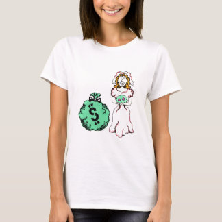 お金に飢えた花嫁 Tシャツ
