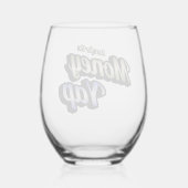 お金のためにヤップ茎のないワイングラス ステムなしワイングラス (裏面)