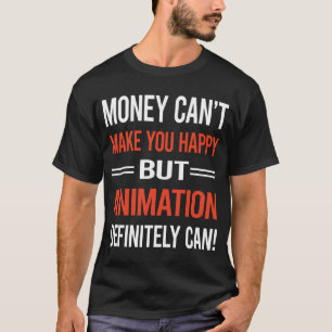 お金のアニメーション Tシャツ