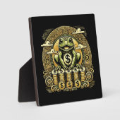 お金のカエル,ラッキートッド,ジンちゃん – サクセスラッキーラッキー フォトプラーク (正面)