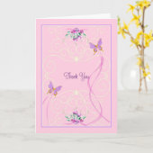 お金のギフトのためのサンキューカード カード (黄色い花)