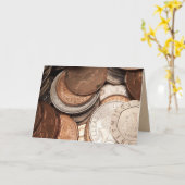 お金のグリーティングカード カード (黄色い花)