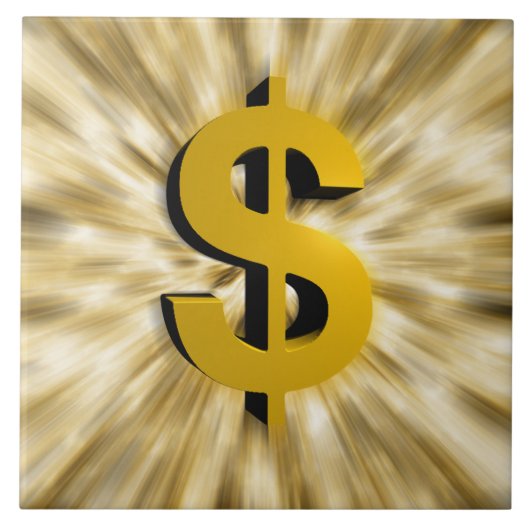 お金のサイン タイル (正面)