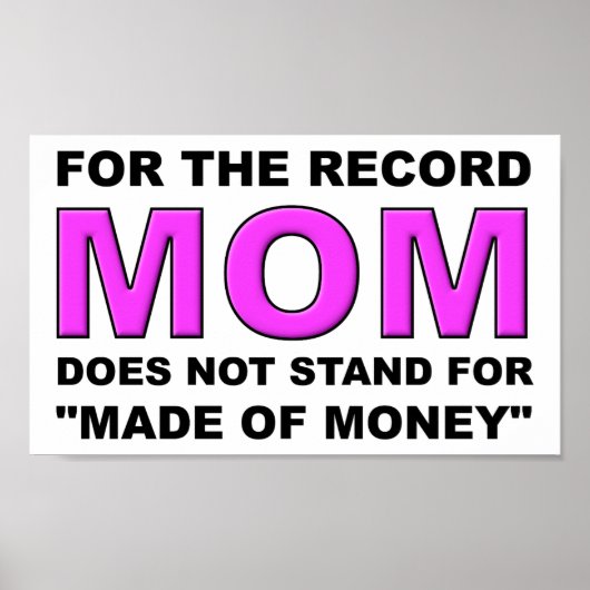 お金のポスターで作らおもしろいない ポスター (正面)