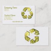 お金のリサイクルの名刺を救って下さい 名刺 (正面/裏面)