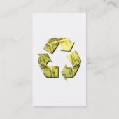 お金のリサイクルの名刺を救って下さい 名刺 (裏面)