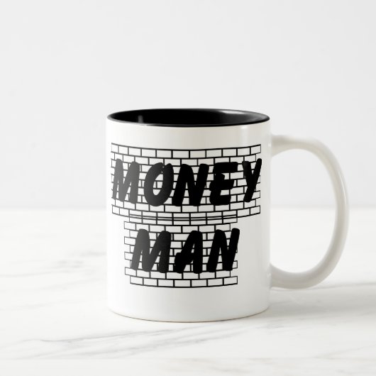 お金の人のコップ ツートーンマグカップ (右)