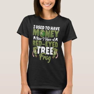 お金の代わりに赤い目の木のカエル Tシャツ