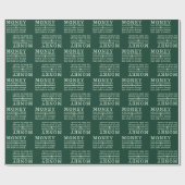 お金の包装紙 ラッピングペーパー (フラット)