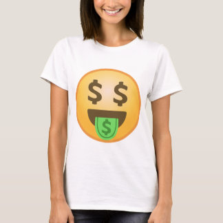 お金の口Emoji Tシャツ