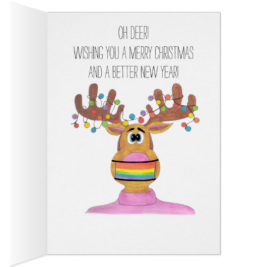 お金の同封ギフトLGBTルドルフ仮面トナカイ (内側 (右))