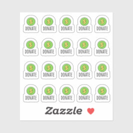 お金の寄付リマインダー寄付チャリティープランナー シール