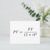 お金の時間価値の公式 ポストカード (スタンド正面)