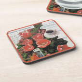 お金の朝のコーヒータイムを中断しない コースター (左側)