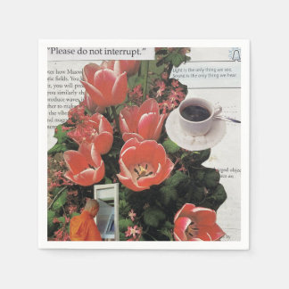 お金の朝のコーヒータイムを中断しない スタンダードカクテルナプキン