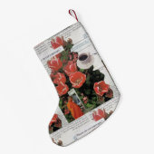 お金の朝のコーヒータイムを中断しない スモールクリスマスストッキング (裏面 (吊り時))