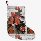 お金の朝のコーヒータイムを中断しない スモールクリスマスストッキング (正面)