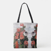 お金の朝のコーヒータイムを中断しない トートバッグ (裏面)