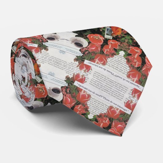 お金の朝のコーヒータイムを中断しない ネクタイ (ロール)