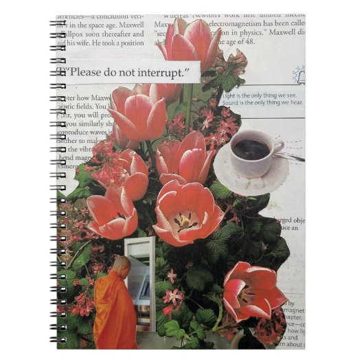 お金の朝のコーヒータイムを中断しない ノートブック (正面)