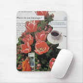 お金の朝のコーヒータイムを中断しない マウスパッド (マウス)