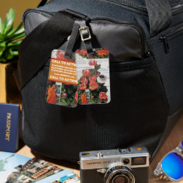 お金の朝のコーヒータイムを中断しない ラゲッジタグ