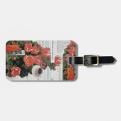 お金の朝のコーヒータイムを中断しない ラゲッジタグ (正面横)