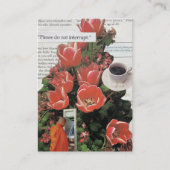 お金の朝のコーヒータイムを中断しない 名刺 (正面)