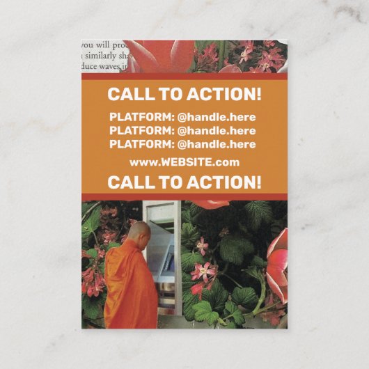 お金の朝のコーヒータイムを中断しない 名刺 (裏面)