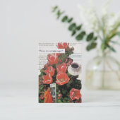 お金の朝のコーヒータイムを中断しない 名刺 (スタンド正面)