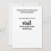 お金の朝のコーヒータイムを中断しない 招待状 (裏面)